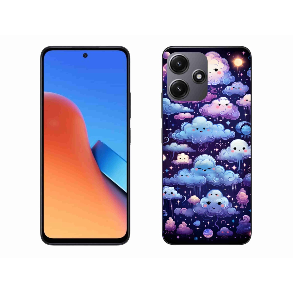 Gelový kryt mmCase na Xiaomi Redmi 12 5G - mráčky