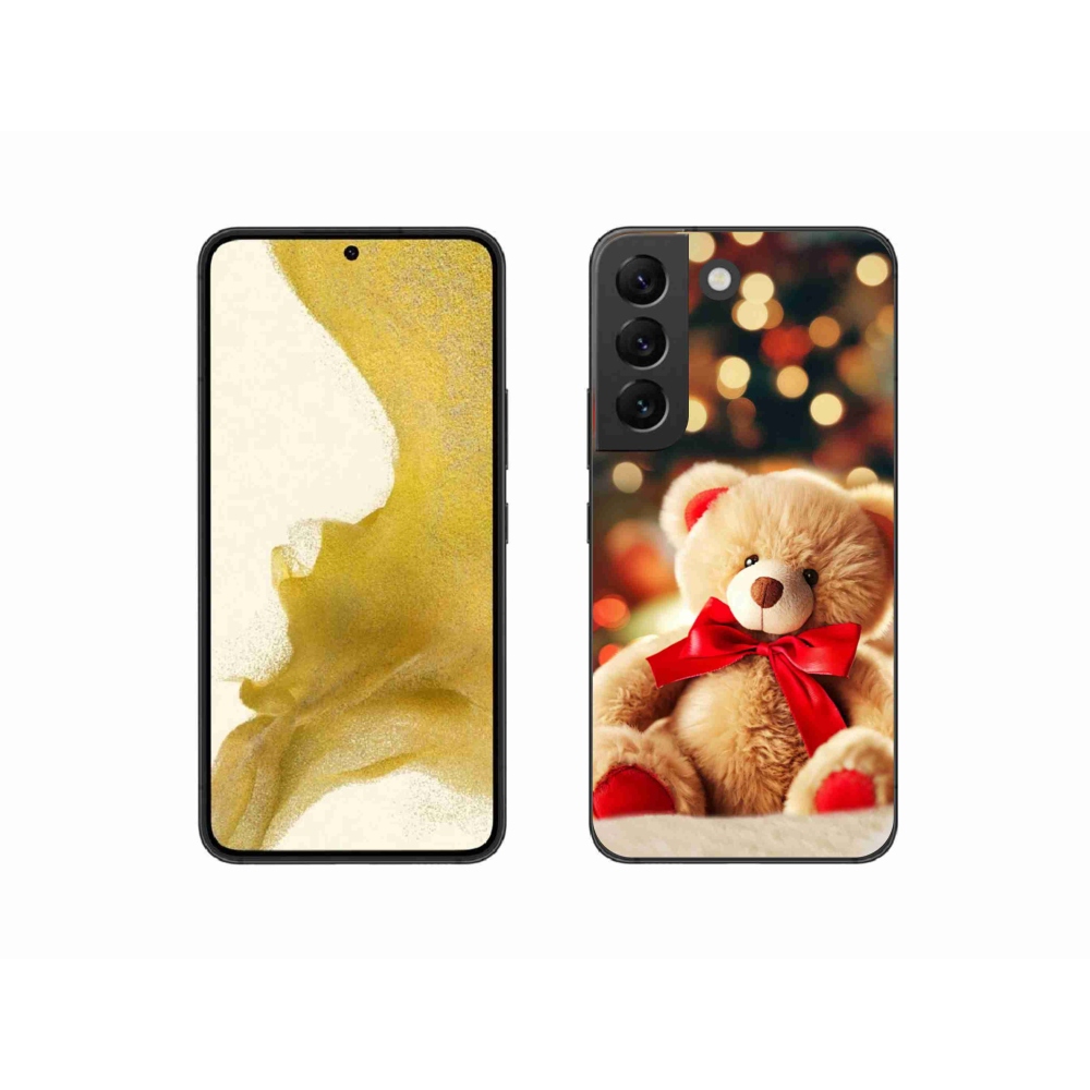 Gelový kryt mmCase na Samsung Galaxy S22 5G - plyšový medvídek