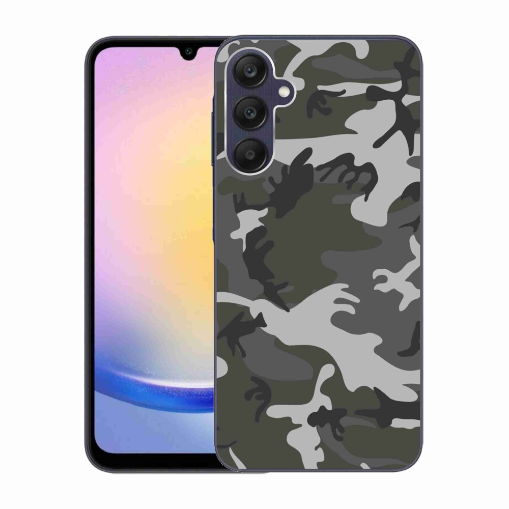 Gelový kryt mmCase na Samsung Galaxy A25 5G - maskáčový vzor