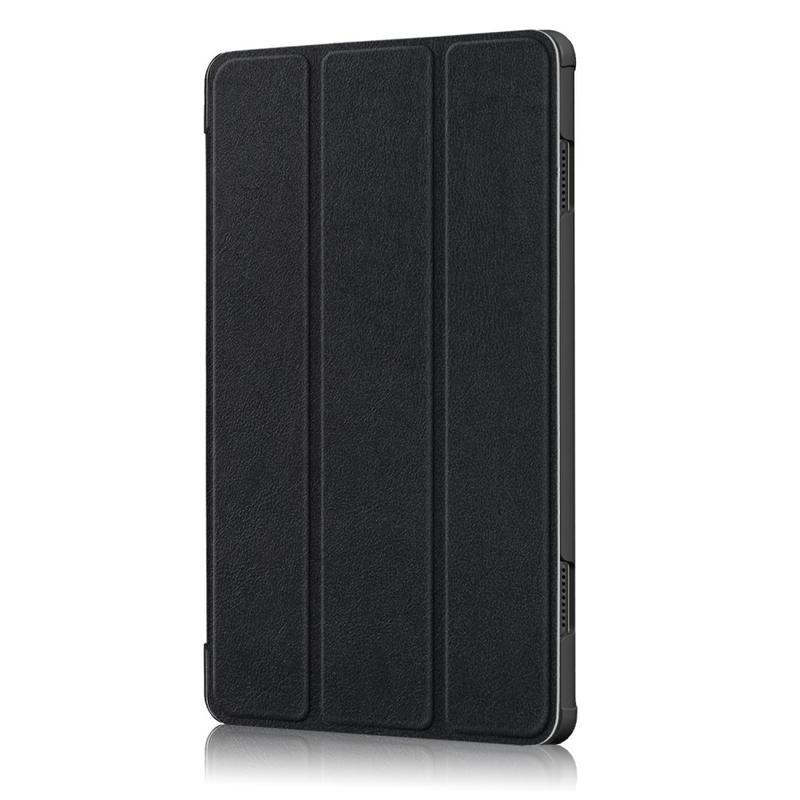 Stand polohovatelné PU kožené pouzdro na tablet Lenovo Tab M10 - černé
