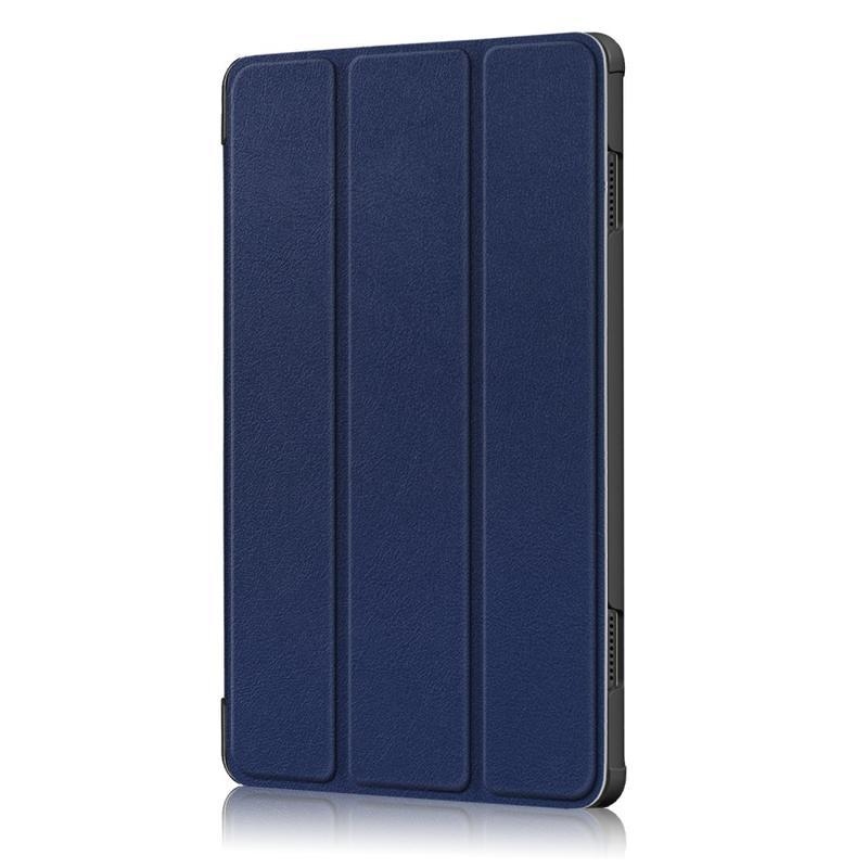 Stand polohovatelné PU kožené pouzdro na tablet Lenovo Tab M10 - modré