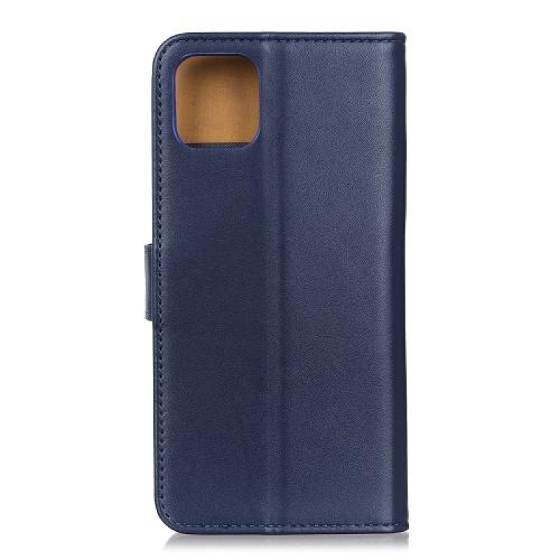 Stand PU kožené peněženkové pouzdro na mobil Apple iPhone 11 6.1 (2019) - modré
