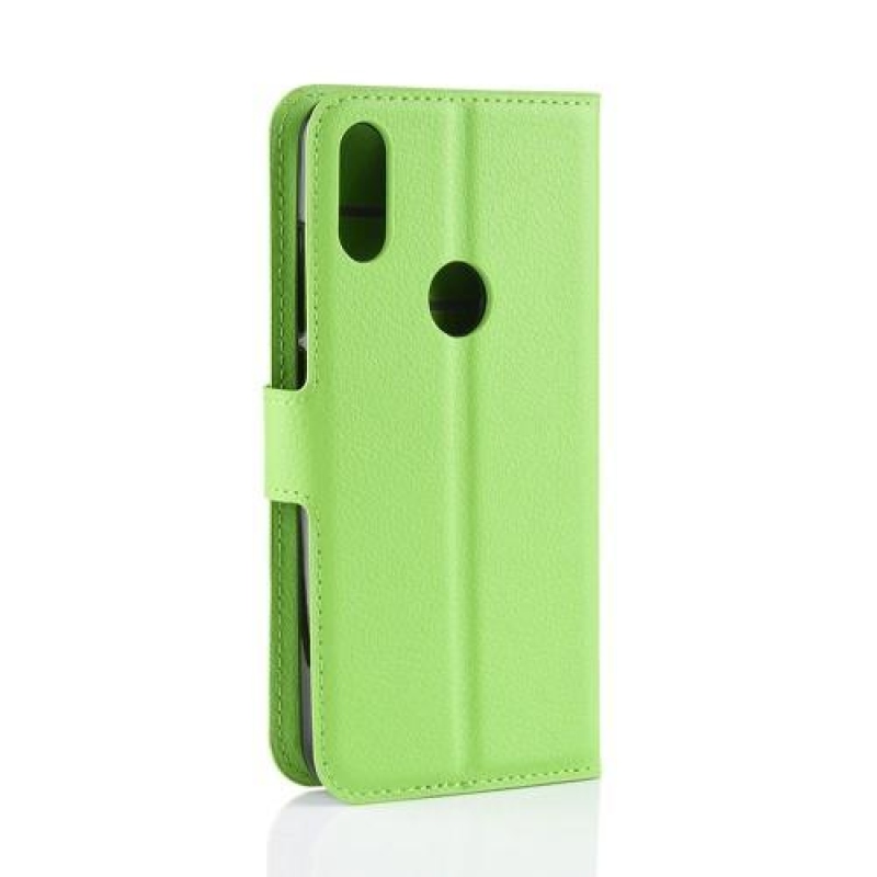 Stand PU kožené peněženkové pouzdro na Xiaomi Redmi Note 7 - zelené