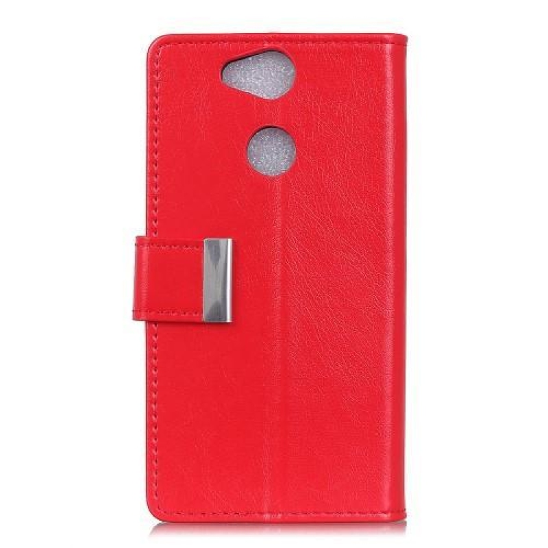 Stand PU kožené pouzdro na mobil Sony Xperia XA2 Plus - červené