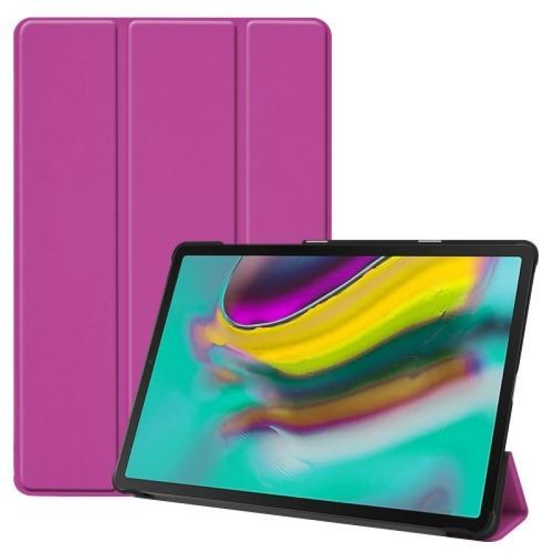 Stand PU kožené pouzdro se stojánkem pro tablet Samsung Galaxy Tab S5e SM-T720 - fialové