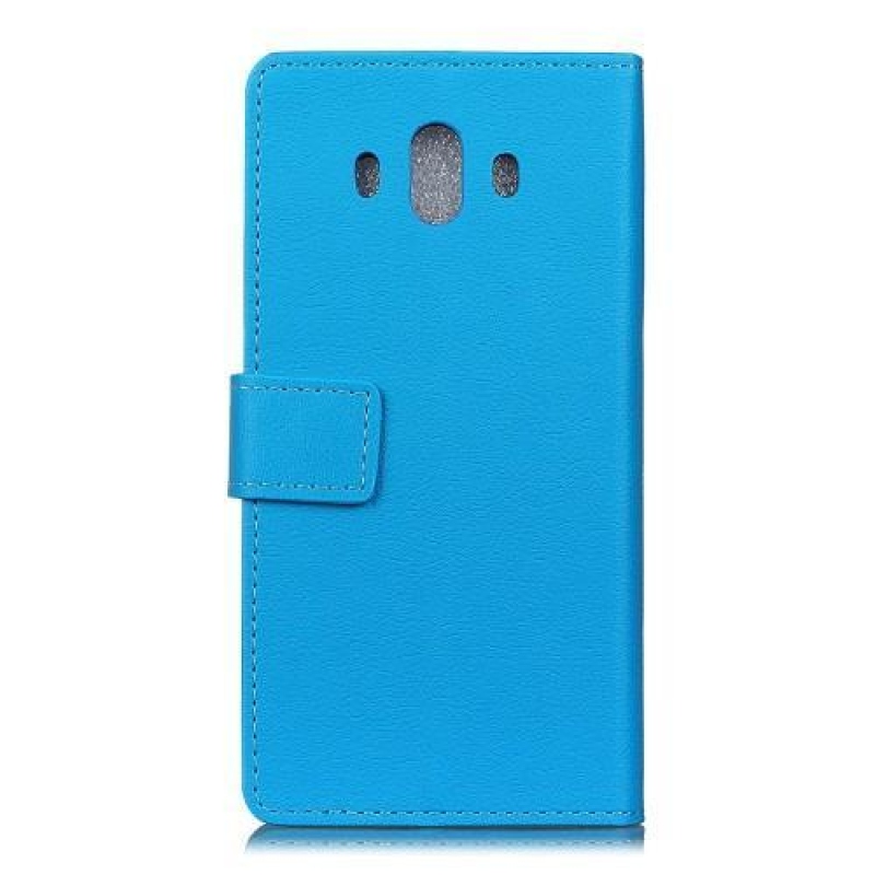 Standy PU kožené knížkové pouzdro na Huawei Mate 10 - modré