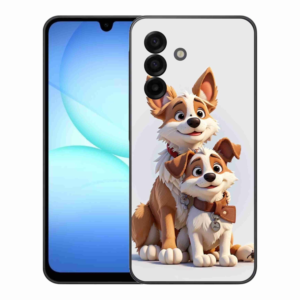 Gelový kryt mmCase na Samsung Galaxy A17 5G - kreslení psi