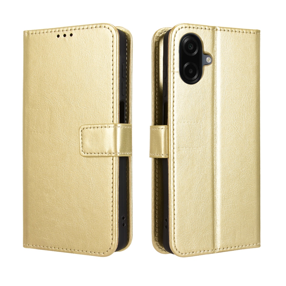 Crazy knížkové pouzdro na Samsung Galaxy A07 4G - zlaté