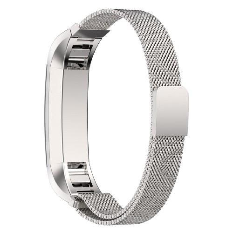 Steel řemínek z nerezové oceli na Fitbit Alta Mesh - stříbrný
