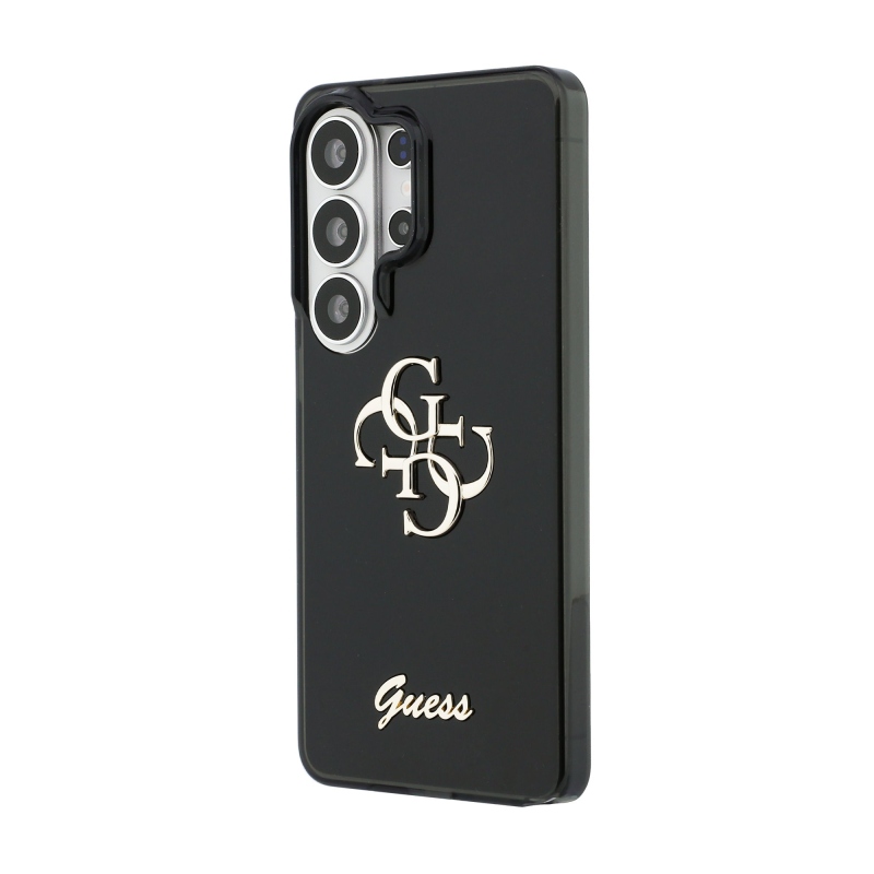 Guess IML 4G Script Metal Logo Zadní Kryt pro Samsung Galaxy 26 Ultra Black