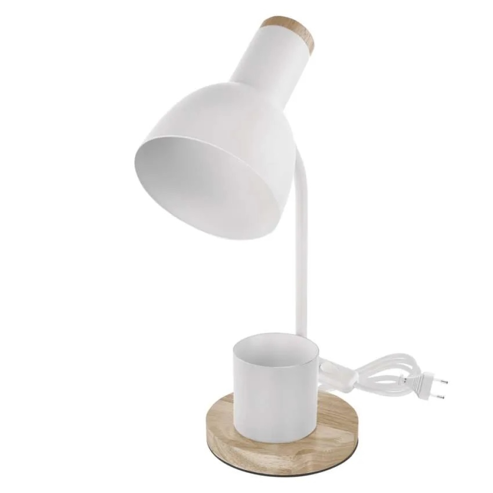 Stolní lampa POPPY na žárovku E27 - bílá