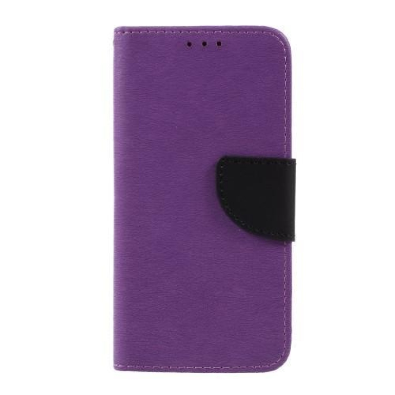 Stones PU kožené pouzdro na mobil Huawei P10 - fialové