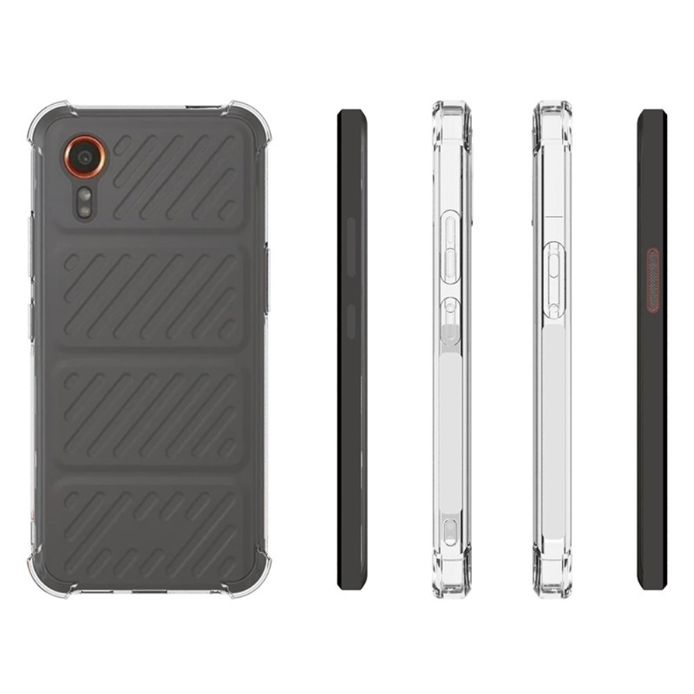 Průhledný gelový obal s vyztuženými rohy na Samsung Galaxy Xcover 7 - průhledný
