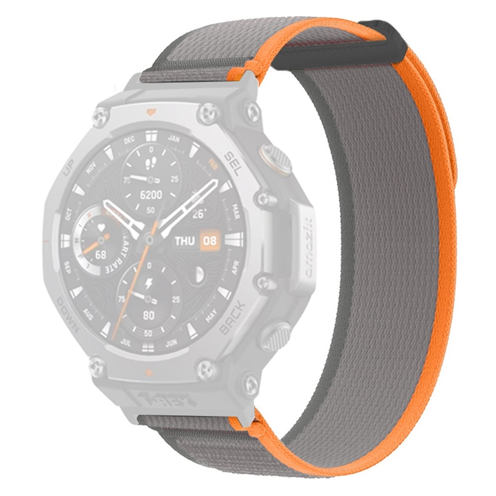Strappe nylonový řemínek na Amazfit T-Rex 3 - oranžový/šedý
