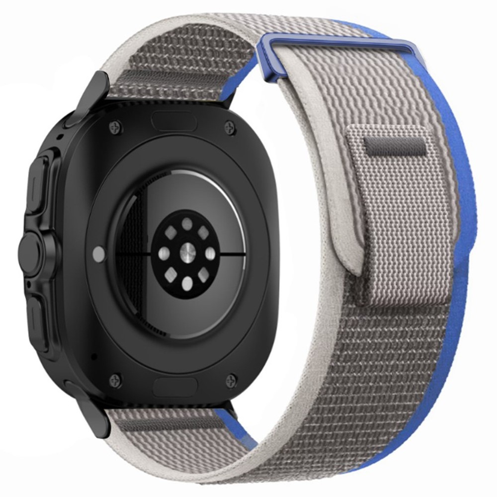 Strappe nylonový řemínek na Samsung Galaxy Watch Ultra (2025) 47mm - modrý/šedý