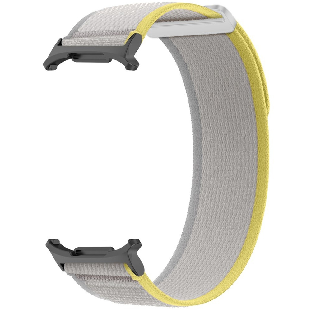 Strappe nylonový řemínek na Samsung Galaxy Watch Ultra (2025) 47mm - žlutý/šedý