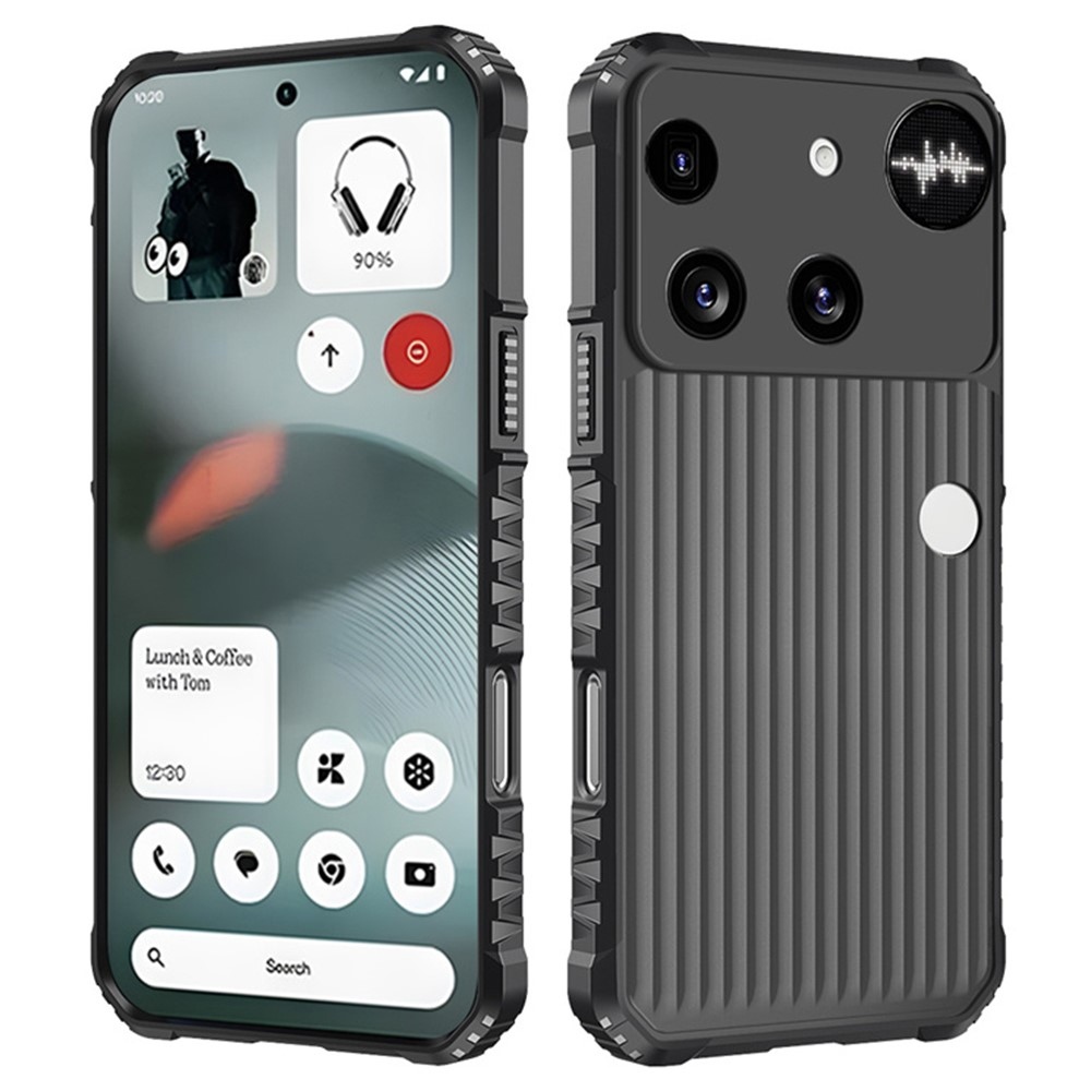 Stripes odolný kryt na mobil Nothing Phone (3) 5G - černý