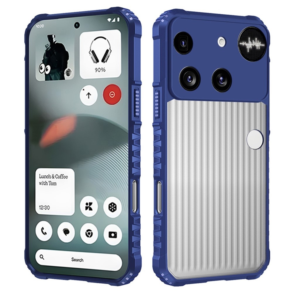 Stripes odolný kryt na mobil Nothing Phone (3) 5G - modrý