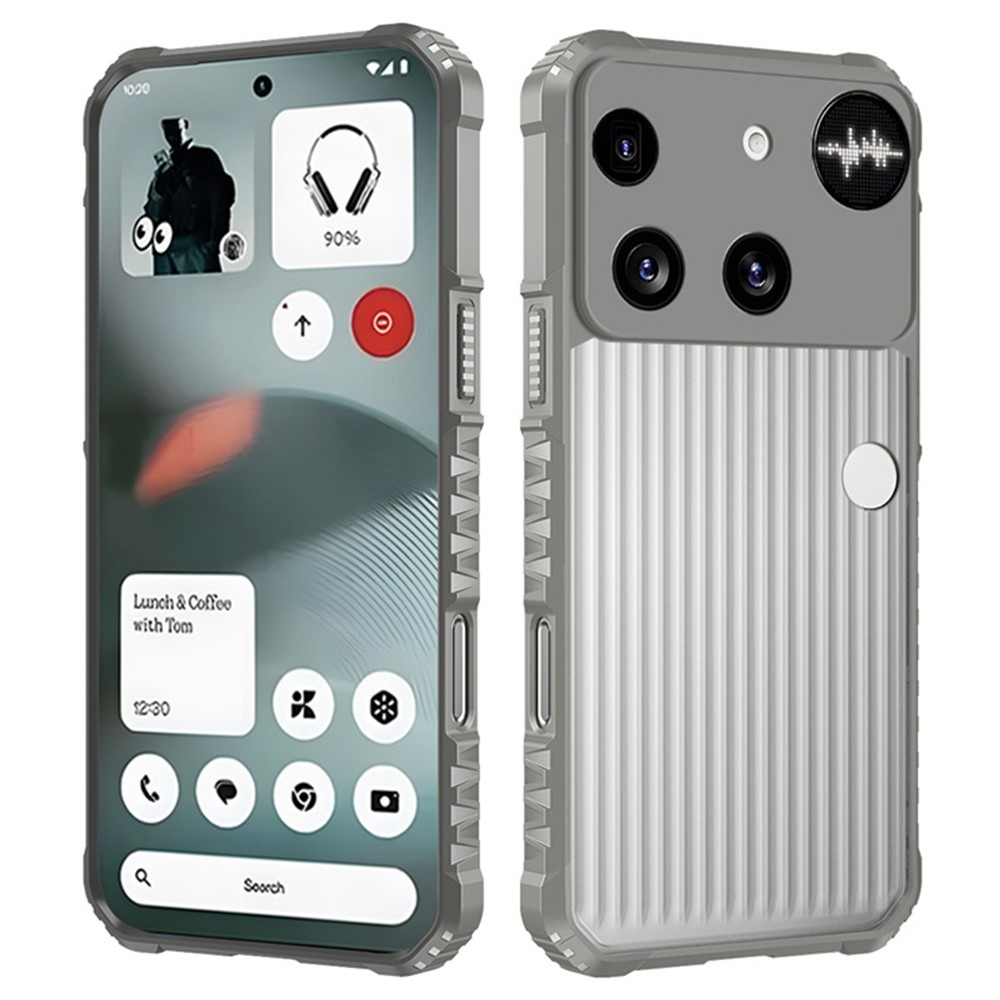 Stripes odolný kryt na mobil Nothing Phone (3) 5G - šedý