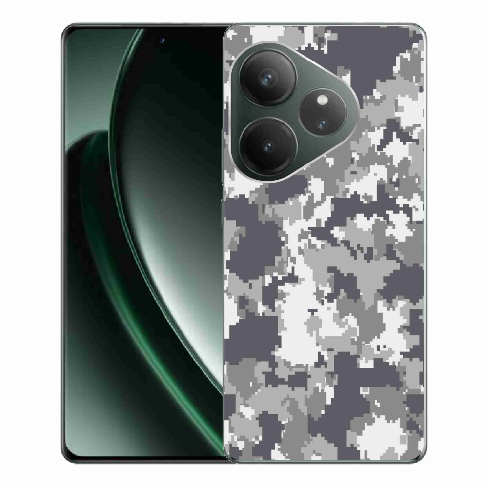 Gelový kryt mmCase na Realme GT 6 5G/GT 6T 5G - maskáčový vzor 2