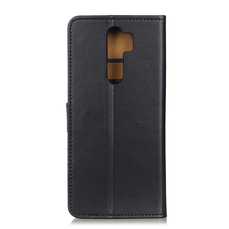 Style PU kožené peněženkové pouzdro na mobil Xiaomi Redmi 9 - černé