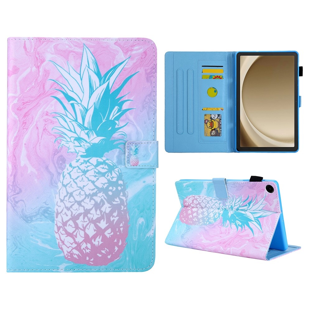 Stylish chytré zavírací pouzdro na Samsung Galaxy Tab A11+/Tab A9+ - ananas 1