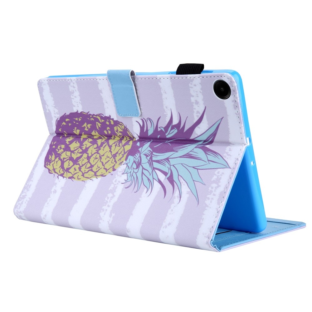 Stylish chytré zavírací pouzdro na Samsung Galaxy Tab A11+/Tab A9+ - ananas