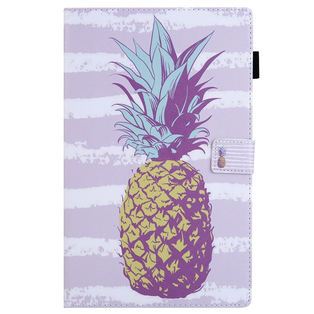 Stylish chytré zavírací pouzdro na Samsung Galaxy Tab A11+/Tab A9+ - ananas