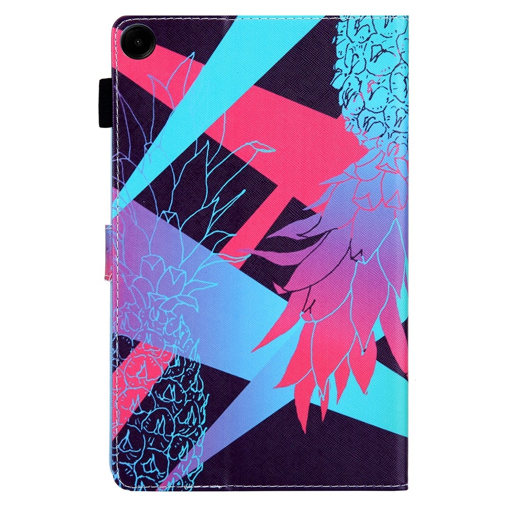 Stylish chytré zavírací pouzdro na Samsung Galaxy Tab A11+/Tab A9+ - barevný ananas