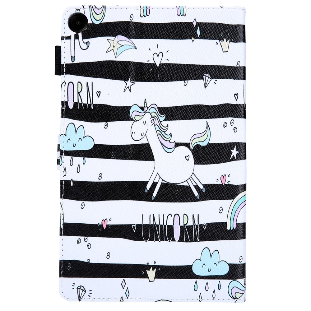 Stylish chytré zavírací pouzdro na Samsung Galaxy Tab A11+/Tab A9+ - jednorožec