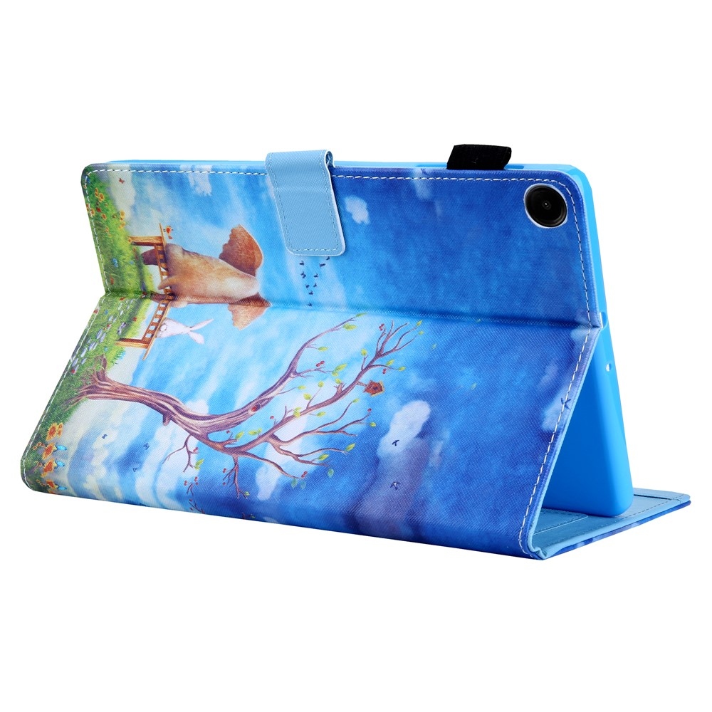 Stylish chytré zavírací pouzdro na Samsung Galaxy Tab A11+/Tab A9+ - slon a králík