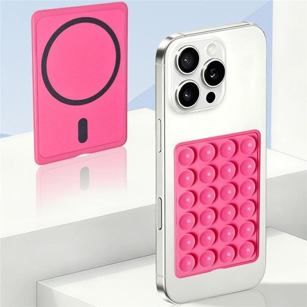  Suction MagSafe držák s přísavkami pro mobilní telefony - růžový
