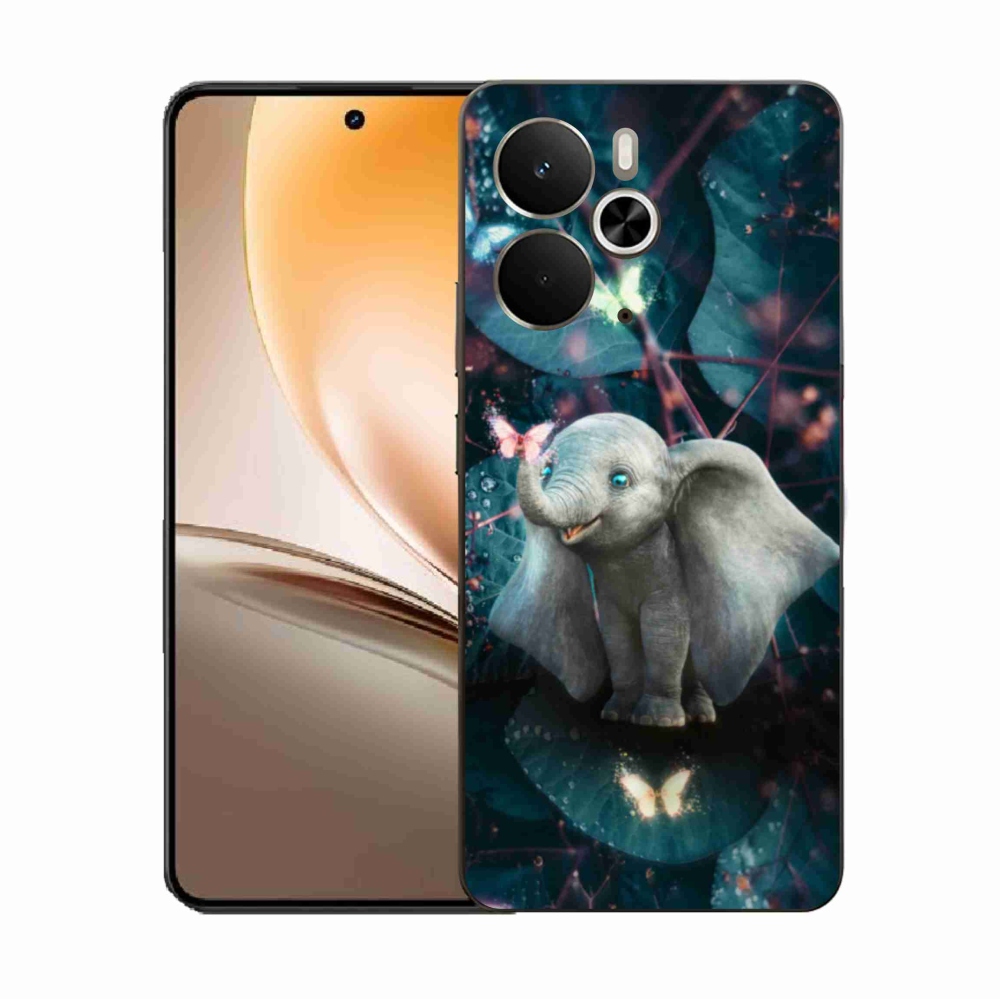 Gelový kryt mmCase na Realme 14 5G - roztomilý slon