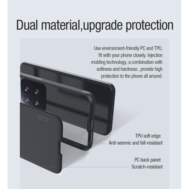 Nillkin Super Frosted PRO Magnetic Zadní Kryt pro Xiaomi 14 Black
