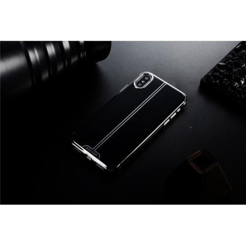 Sulo elegantní gelový obal na iPhone X - fialový