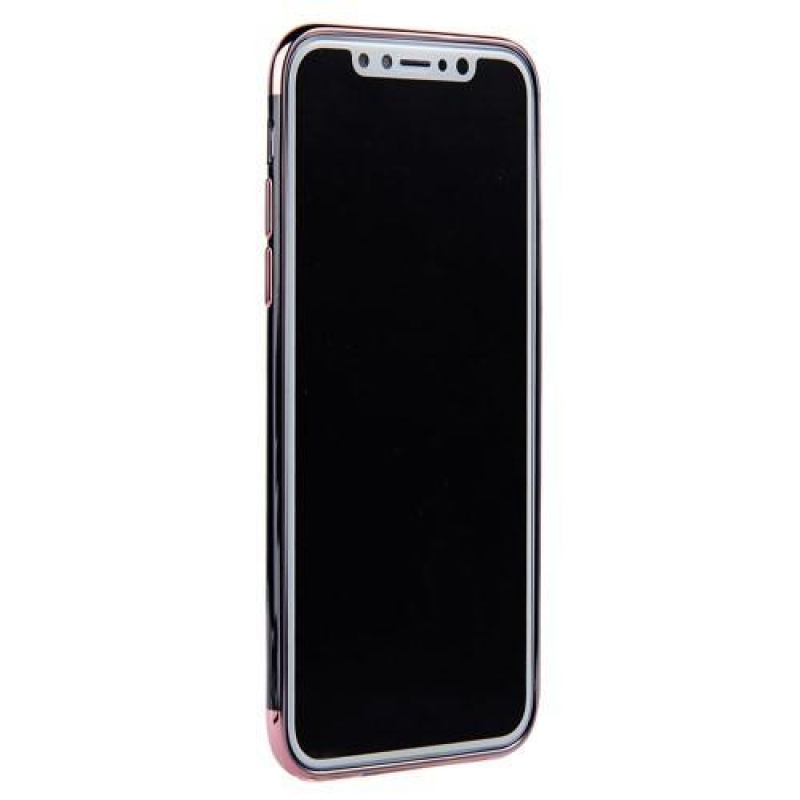 Sulo elegantní gelový obal na iPhone X - rosegold