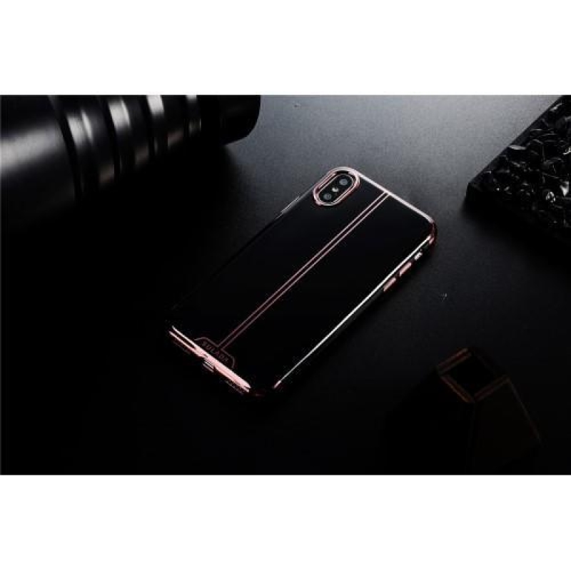 Sulo elegantní gelový obal na iPhone X - rosegold