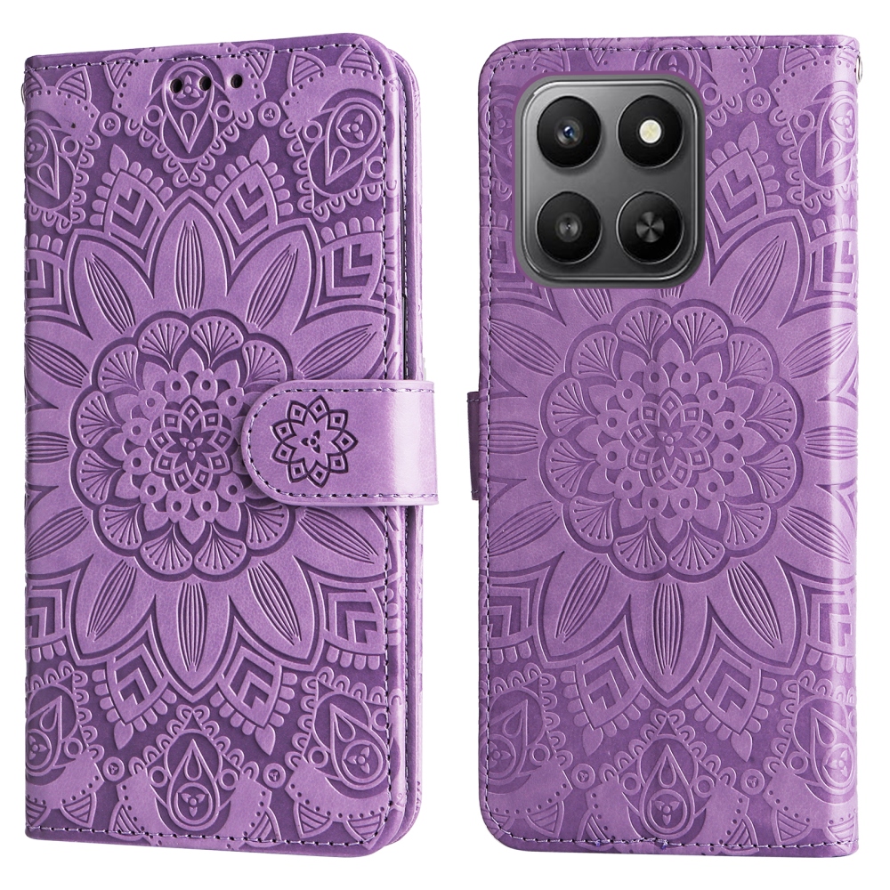 Sunflower knížkové pouzdro na Honor 400 Smart 5G/4G/Honor X7d - fialové