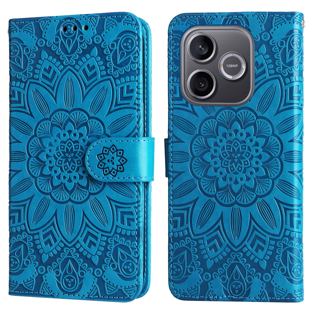 Sunflower knížkové pouzdro na Honor 600 Lite 5G - modré