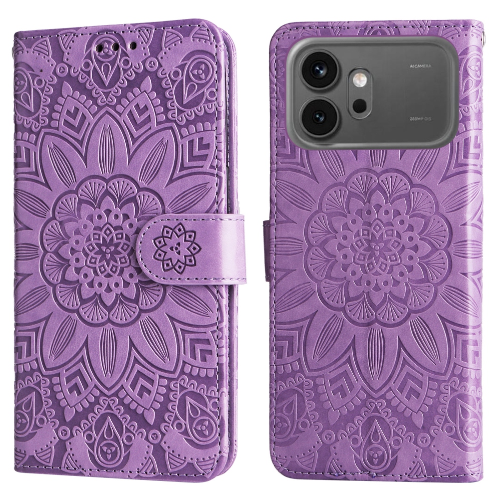 Sunflower knížkové pouzdro na Honor 600 Pro 5G/Honor 600 5G - fialové