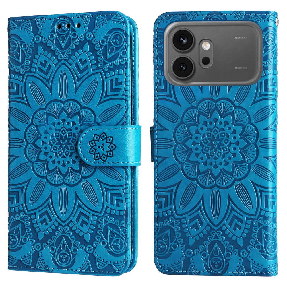 Sunflower knížkové pouzdro na Honor 600 Pro 5G/Honor 600 5G - modré