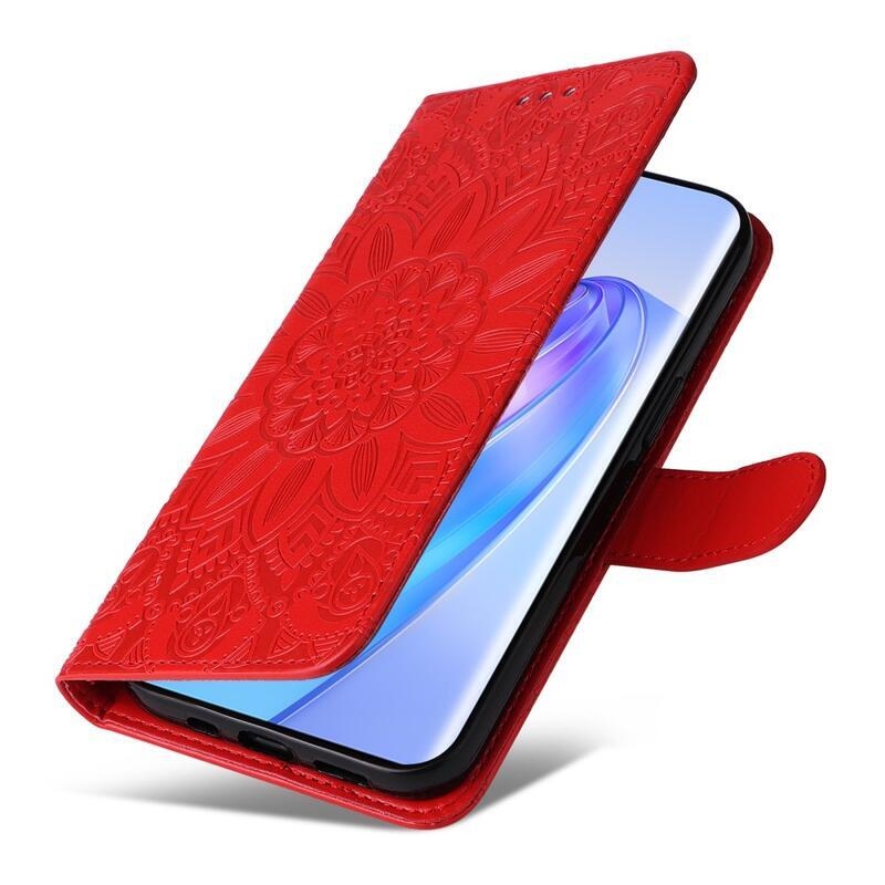 Sunflower knížkové pouzdro na Honor Magic 5 Lite 5G - červené