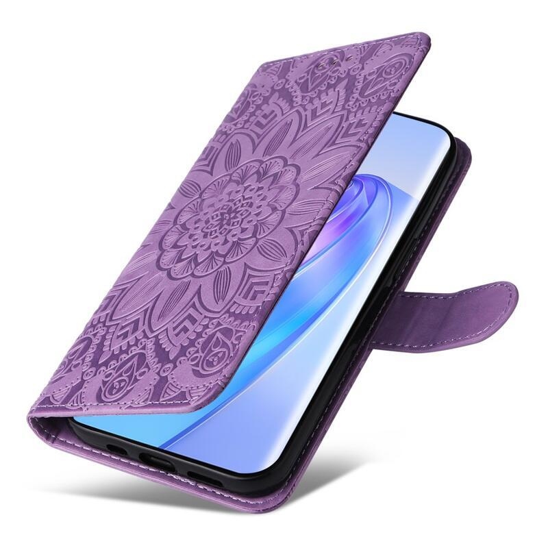 Sunflower knížkové pouzdro na Honor Magic 5 Lite 5G - fialové