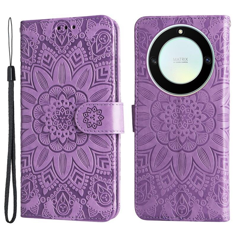 Sunflower knížkové pouzdro na Honor Magic 5 Lite 5G - fialové