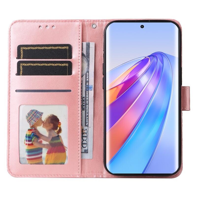 Sunflower knížkové pouzdro na Honor Magic 5 Lite 5G - růžové