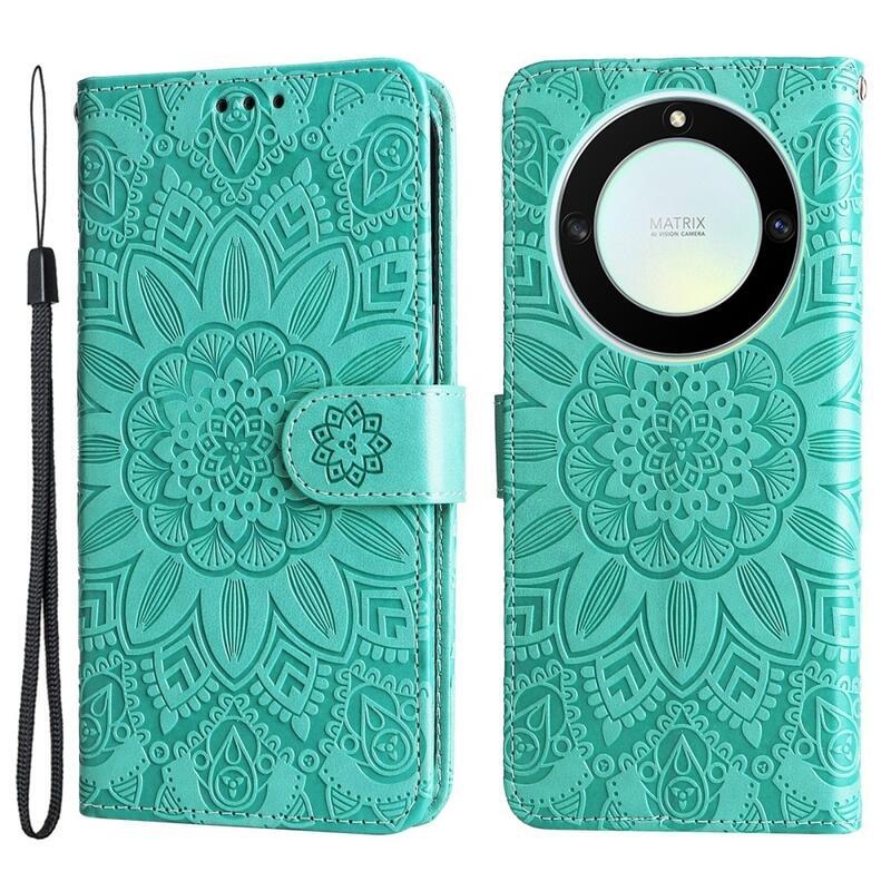 Sunflower knížkové pouzdro na Honor Magic 5 Lite 5G - zelené