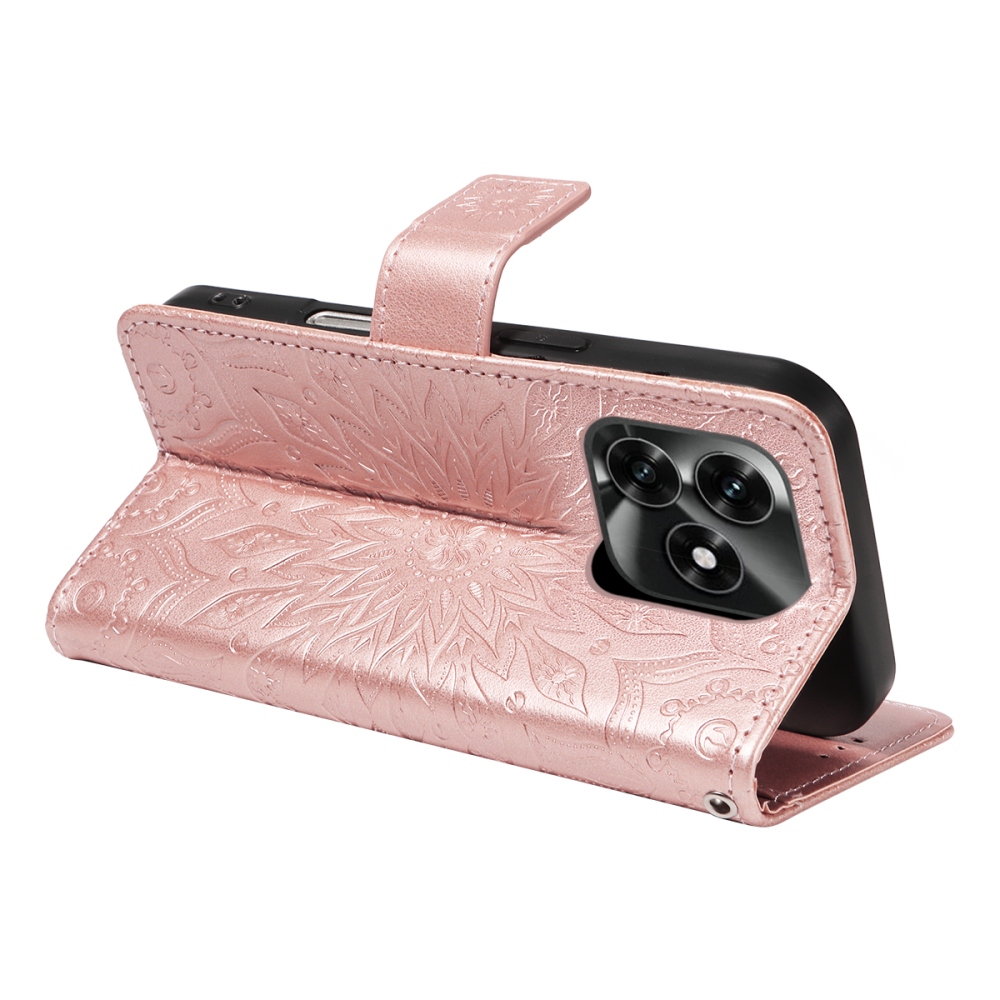 Sunflower knížkové pouzdro na Honor X5c Plus - růžovozlaté