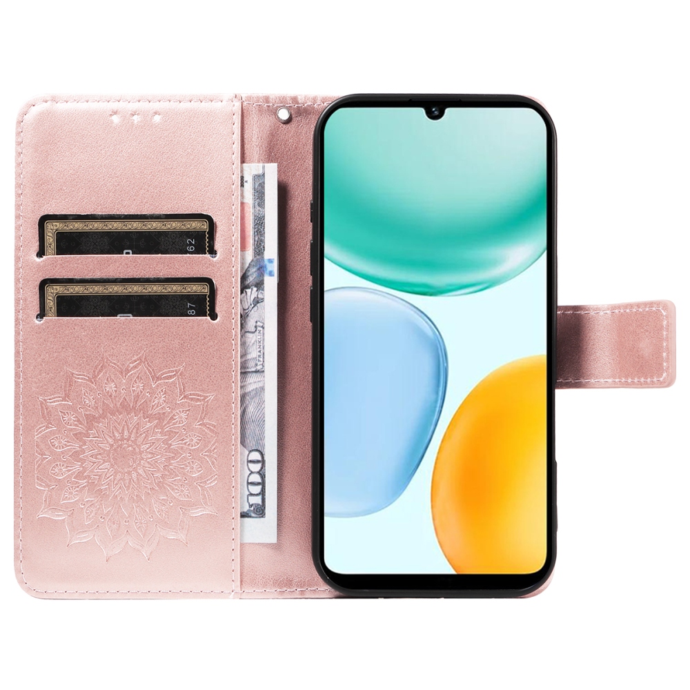 Sunflower knížkové pouzdro na Honor X5c Plus - růžovozlaté