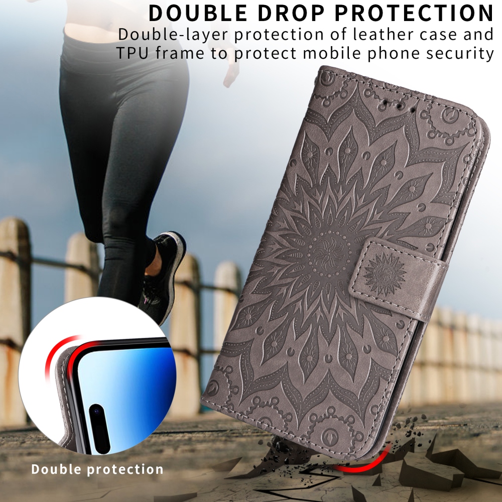 Sunflower knížkové pouzdro na Honor X5c Plus - šedé