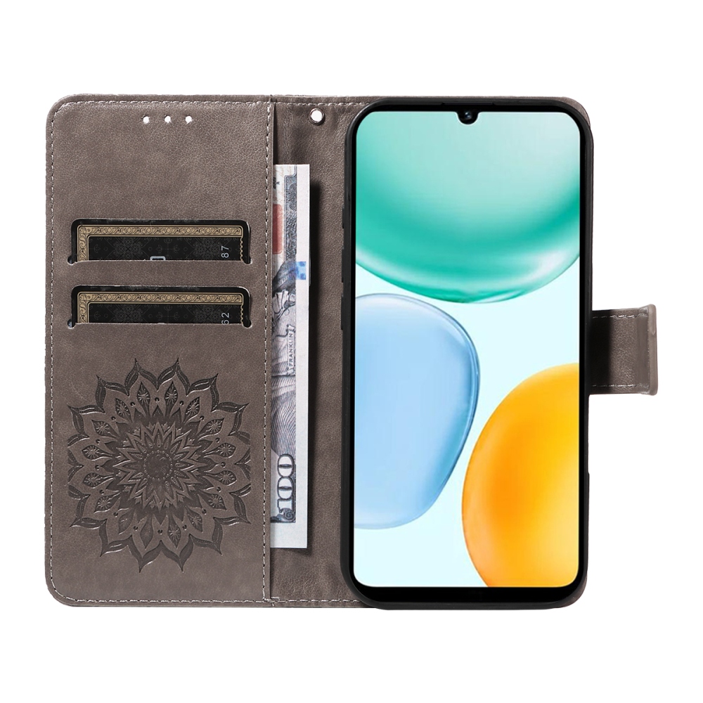 Sunflower knížkové pouzdro na Honor X5c Plus - šedé